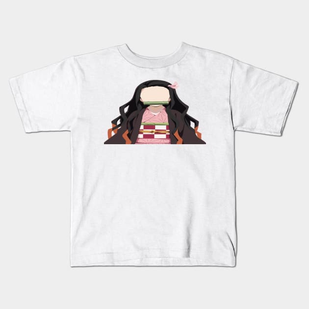 Nezuko From demon slayer anime Kids T-Shirt by Hentai-heaven